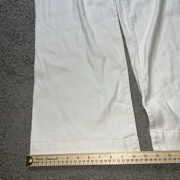 Maeve Anthropologie Jeans Womens 28 White The Colette Wide Leg Crop High Rise - Picture 7 of 8